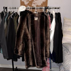 Neiman Marcus Vintage Faux Fur Coat Made in USA